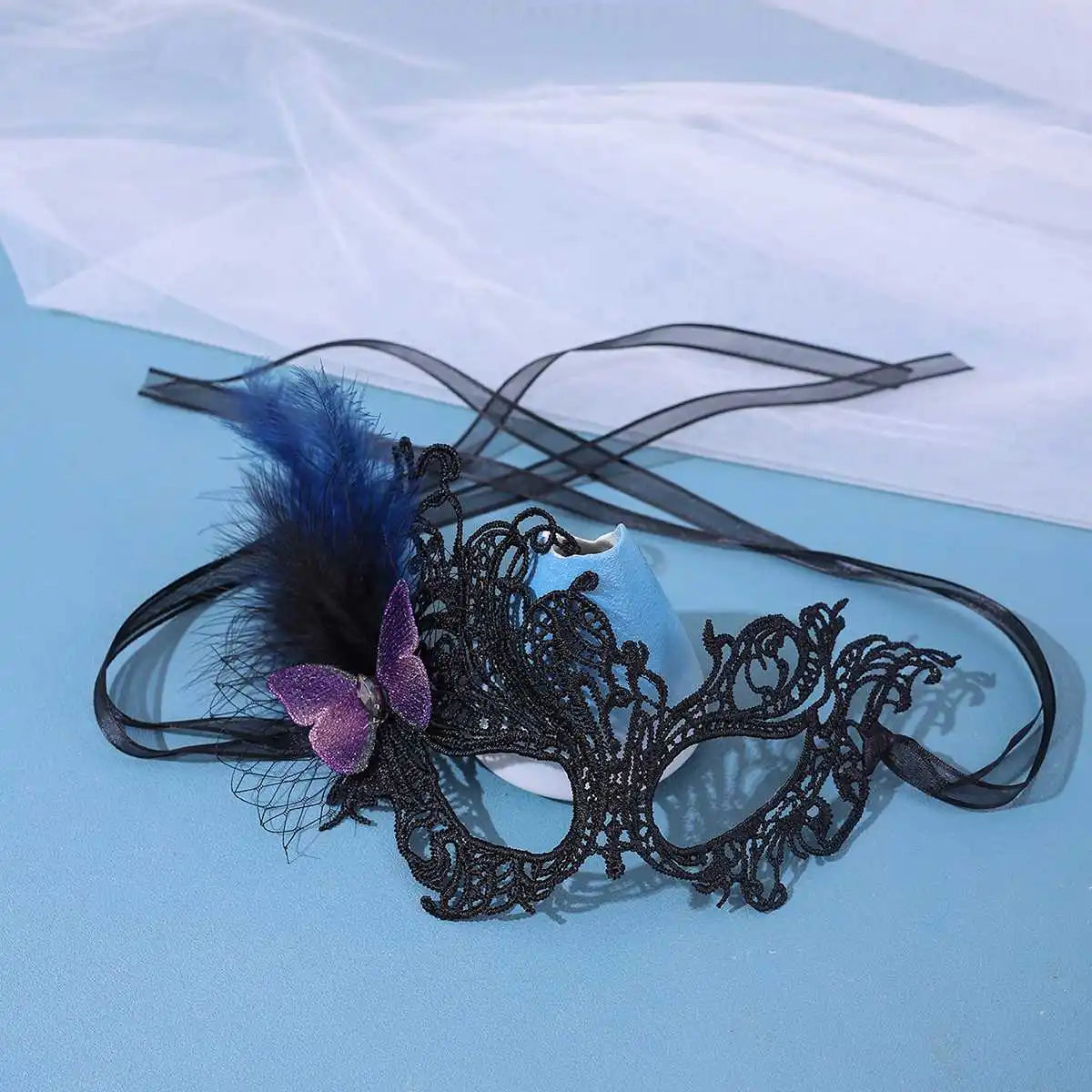 Eye Mask Sexy Lace Venetian Masquerade Ball Halloween Party Fancy Dress Costume Props Lady Black Lace Hollow Face Mask by Reinvent Yourself