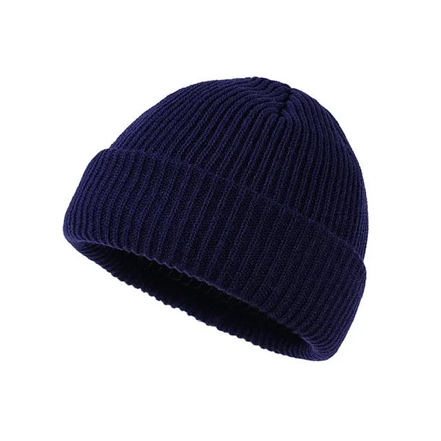 Knitted Hat for Men & Women Caps Wool Fashion Simple Warm Skullies Beanies Solid Autumn Winter Beanie Cap Trendy Style by Reinvent Yourself