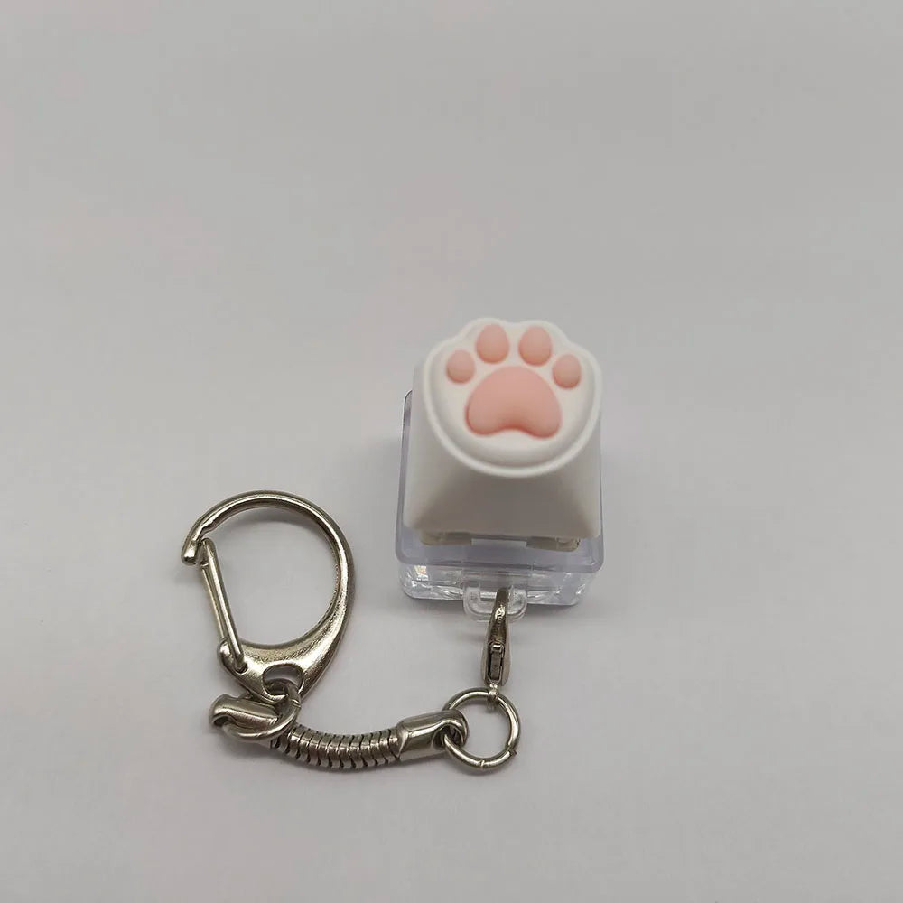 Cute Cat Claw Key Chain Key Ring Fingertip Decompression Pressure Toy Keycap Tester Back Bag Pendant Festival Couples Gift by Reinvent Yourself