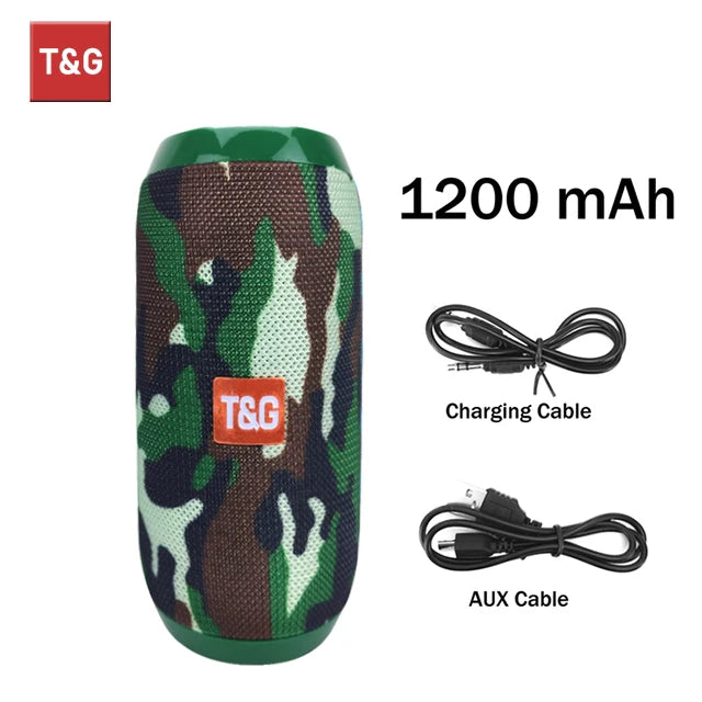 Bluetooth Speaker T&G TG117 Portable TWS Sound Box Waterproof Loudspeaker Outdoor Stereo Surround Speakers Support TF FM Radio by Reinvent Yourself
