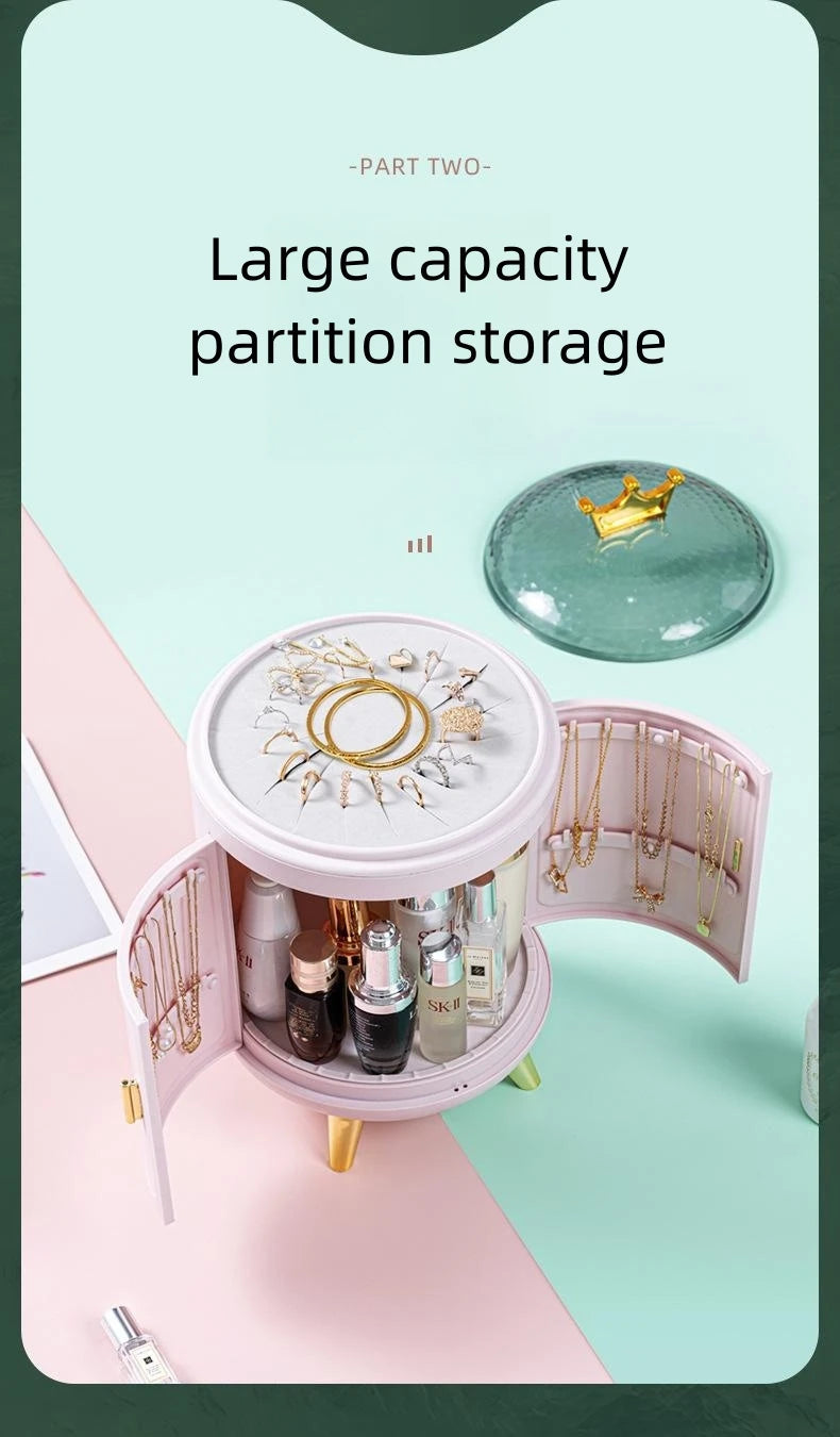 Makeup Storage Box Make Up Skincare Holder Jewelry Bag Cosmetics Organizer Plastic Container For Bathroom Dressing Table Home by Reinvent Yourself