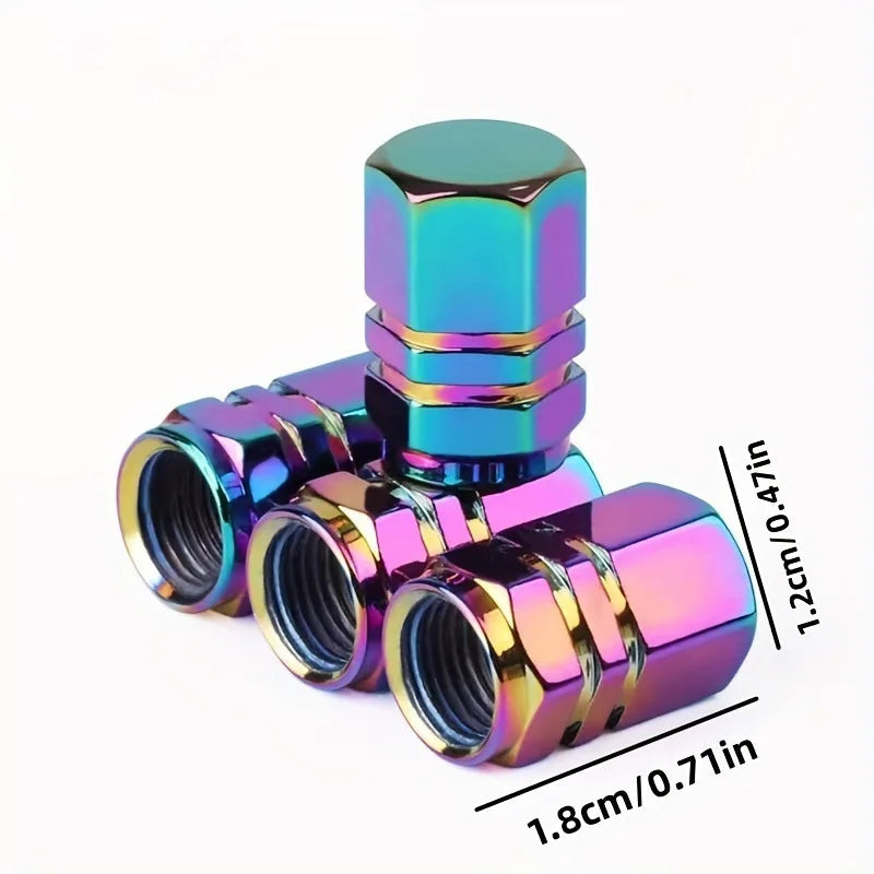Tire Valve Stem Caps Decorative Tires Accessories Aluminum Alloy Nipple Wheel Caps For Cars Motorcycles Bicycle Cover 2030 by Reinvent Yourself