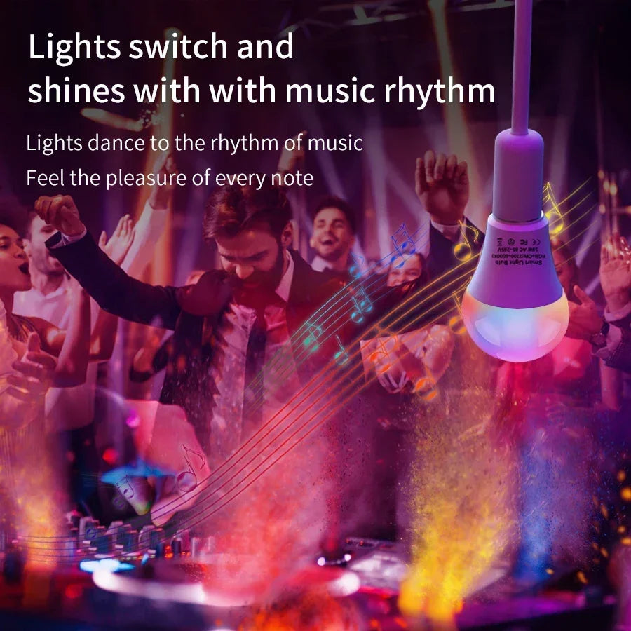 Tuya RGB LED Light Bulbs Smart WiFi E27 Smart Lamp 220V 110V 10W 15W 20W Lamp Smart Life APP Google Assisatnt Voice Control by Reinvent Yourself