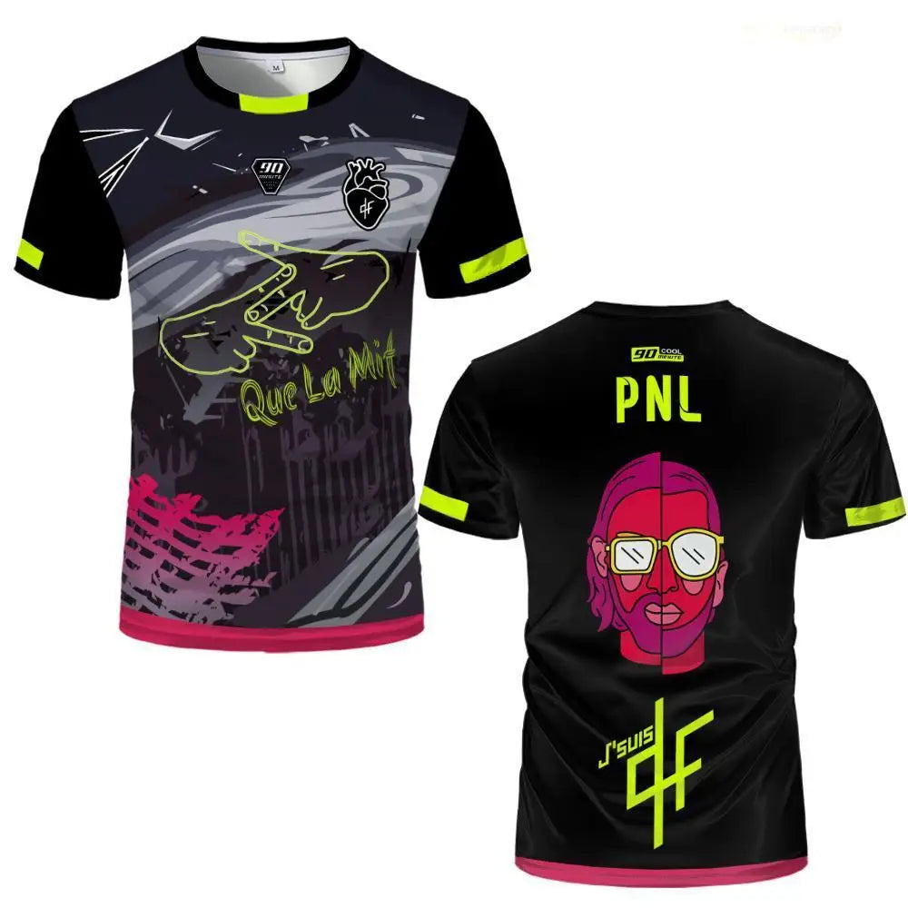 Maillots 90Minute Jersey Printed Breathable Football Training T-shirt Men Women Trendy Short Sleeve Hip Hop Streetwear Kids Tops by Reinvent Yourself