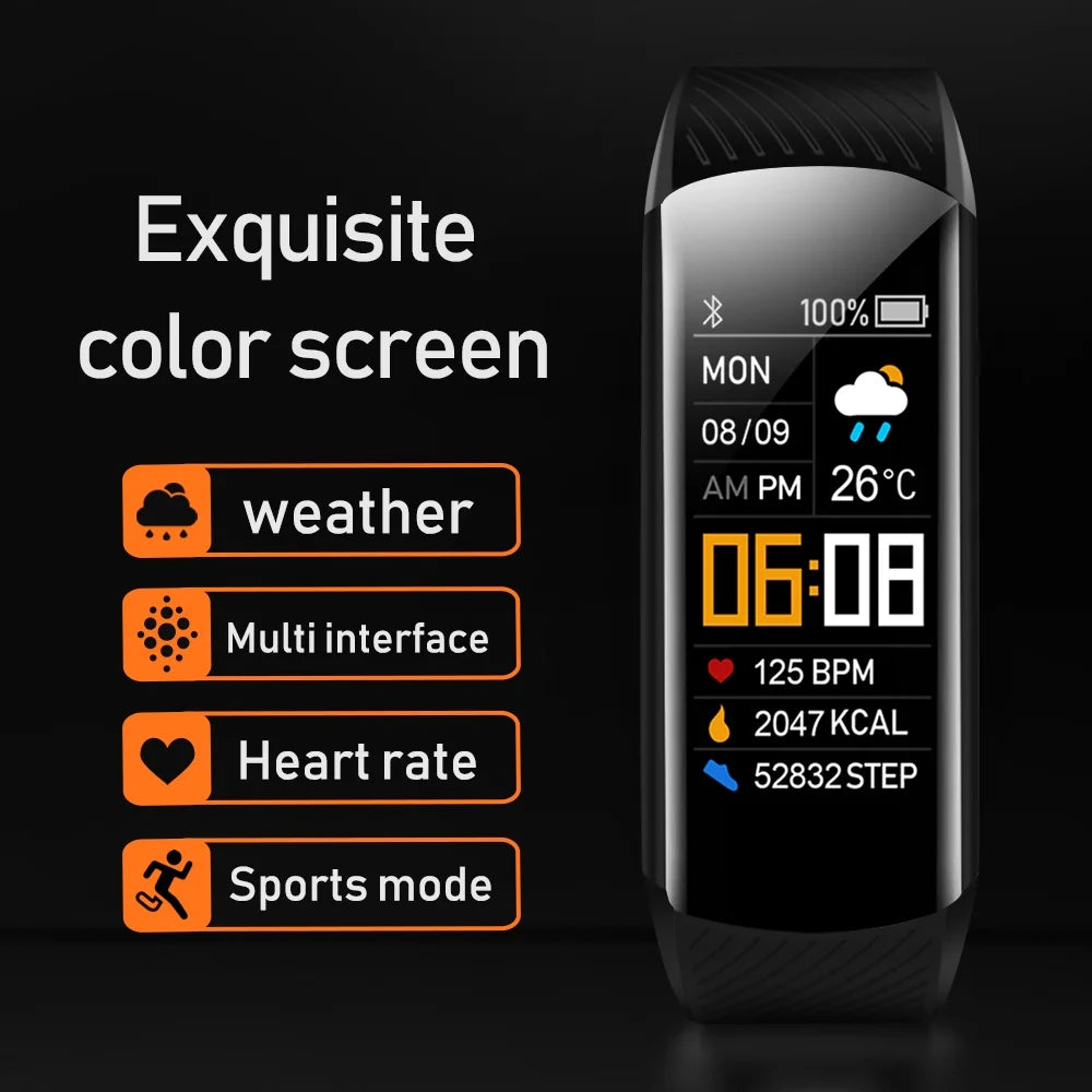 C5S Smart Wristband Fitness Tracker Bracelet Fit Men Women Kid Smartwatch Sport Waterproof Connected Heart Rate Smart Watch Band by Reinvent Yourself