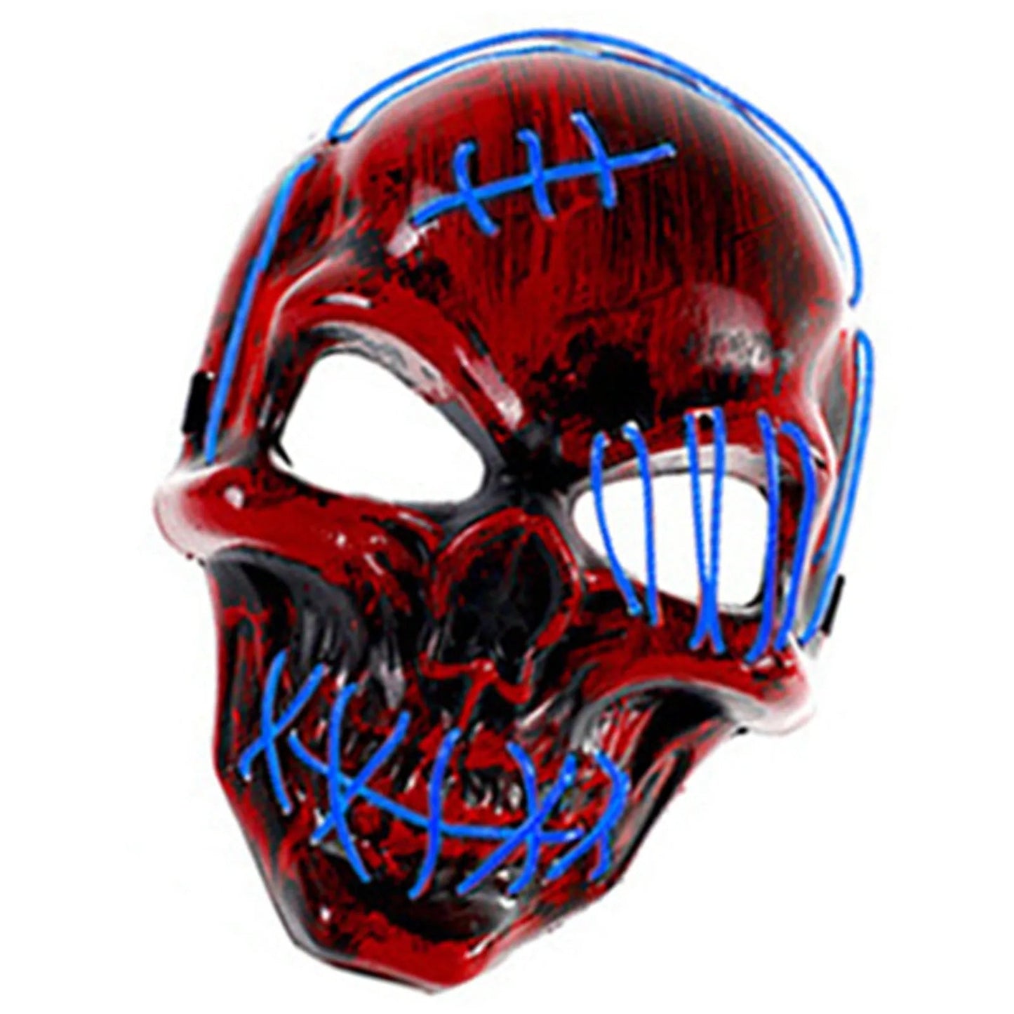 Halloween Skull Mask LED Light Face Mask Luminous In The Dark Cosplay Costume Supplies For Costume & Cosplay Party Masquerade by Reinvent Yourself
