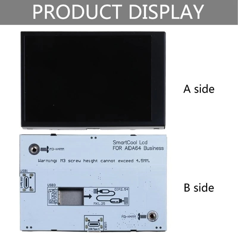 Portables Monitors,3.5inch Travel Monitors for Laptops 320x480 IPS Second Screen, Gamings Monitors,USB External Monitors by Reinvent Yourself