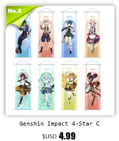 Xiao Yelan Kazuha Hutao Genshin Impact Scroll Canvas Wall Hanging Painting Home Decor Anime Poster Wall Art Room Decoration by Reinvent Yourself
