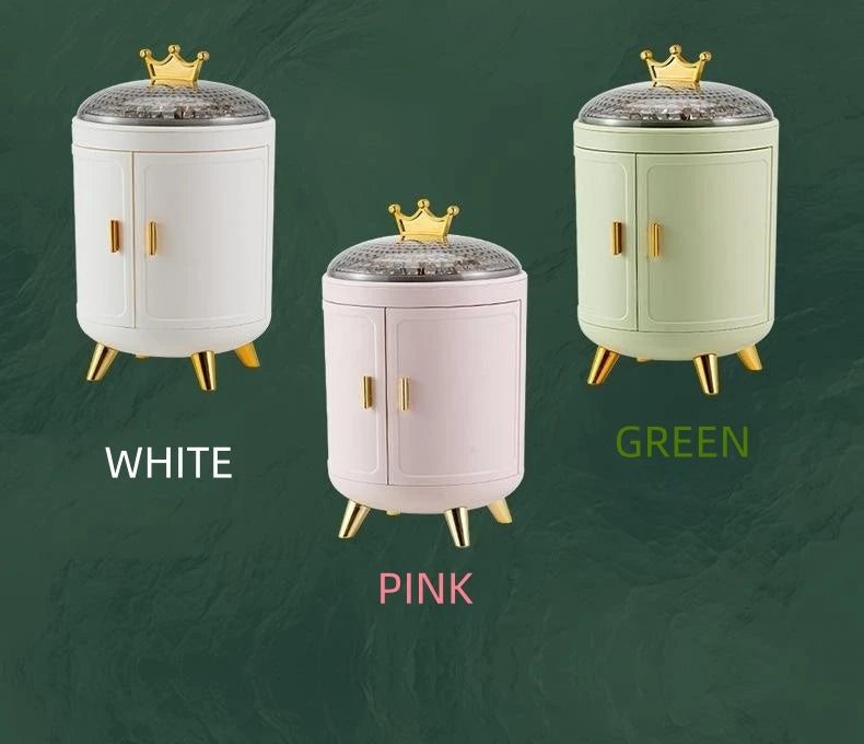 Makeup Storage Box Make Up Skincare Holder Jewelry Bag Cosmetics Organizer Plastic Container For Bathroom Dressing Table Home by Reinvent Yourself