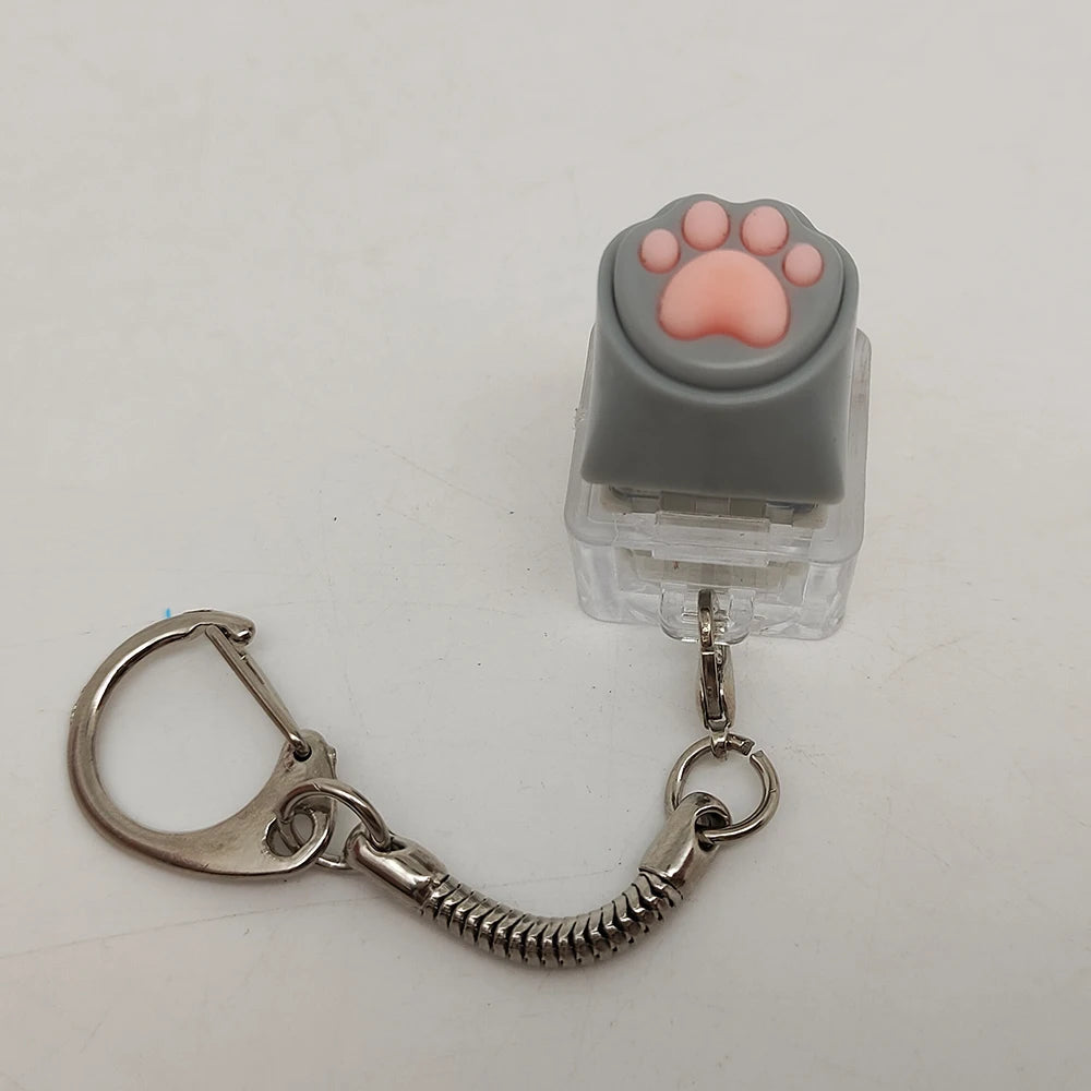 Cute Cat Claw Key Chain Key Ring Fingertip Decompression Pressure Toy Keycap Tester Back Bag Pendant Festival Couples Gift by Reinvent Yourself