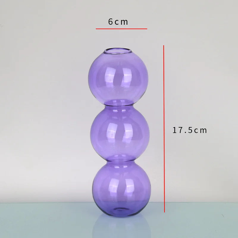 Nordic Glass Vase Home Decor Living Room Decoration Terrarium Flower Vase Plant Pots Decorative Home Accessories Decoration Gift by Reinvent Yourself