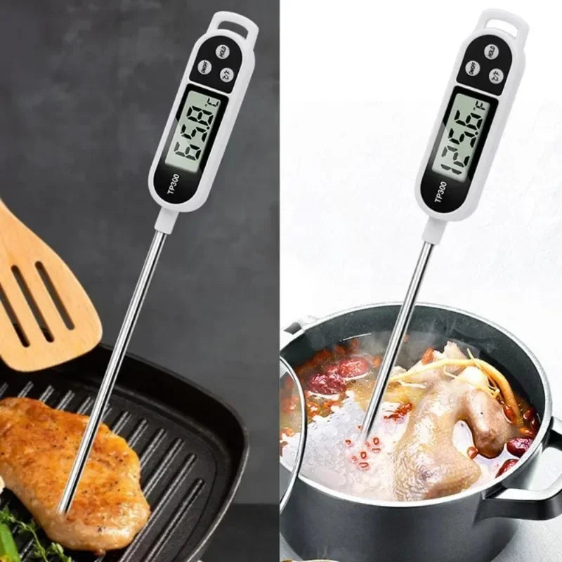 Food Thermometer TP300 Digital Kitchen Water Oil Thermometer for Meat Cooking Food Probe BBQ Electronic Oven Kitchen Tools by Reinvent Yourself