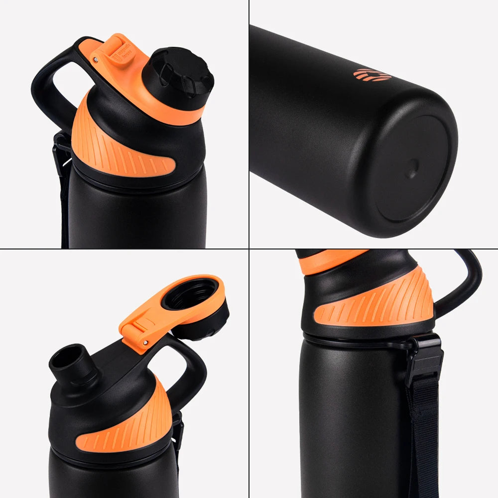 Fjbottle Thermo bottle With Magnetic Lid Outdoor Sport Stainless Steel Water Bottle Keep Cold Insulated Vacuum Flask 1000ml by Reinvent Yourself
