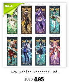 Xiao Yelan Kazuha Hutao Genshin Impact Scroll Canvas Wall Hanging Painting Home Decor Anime Poster Wall Art Room Decoration by Reinvent Yourself