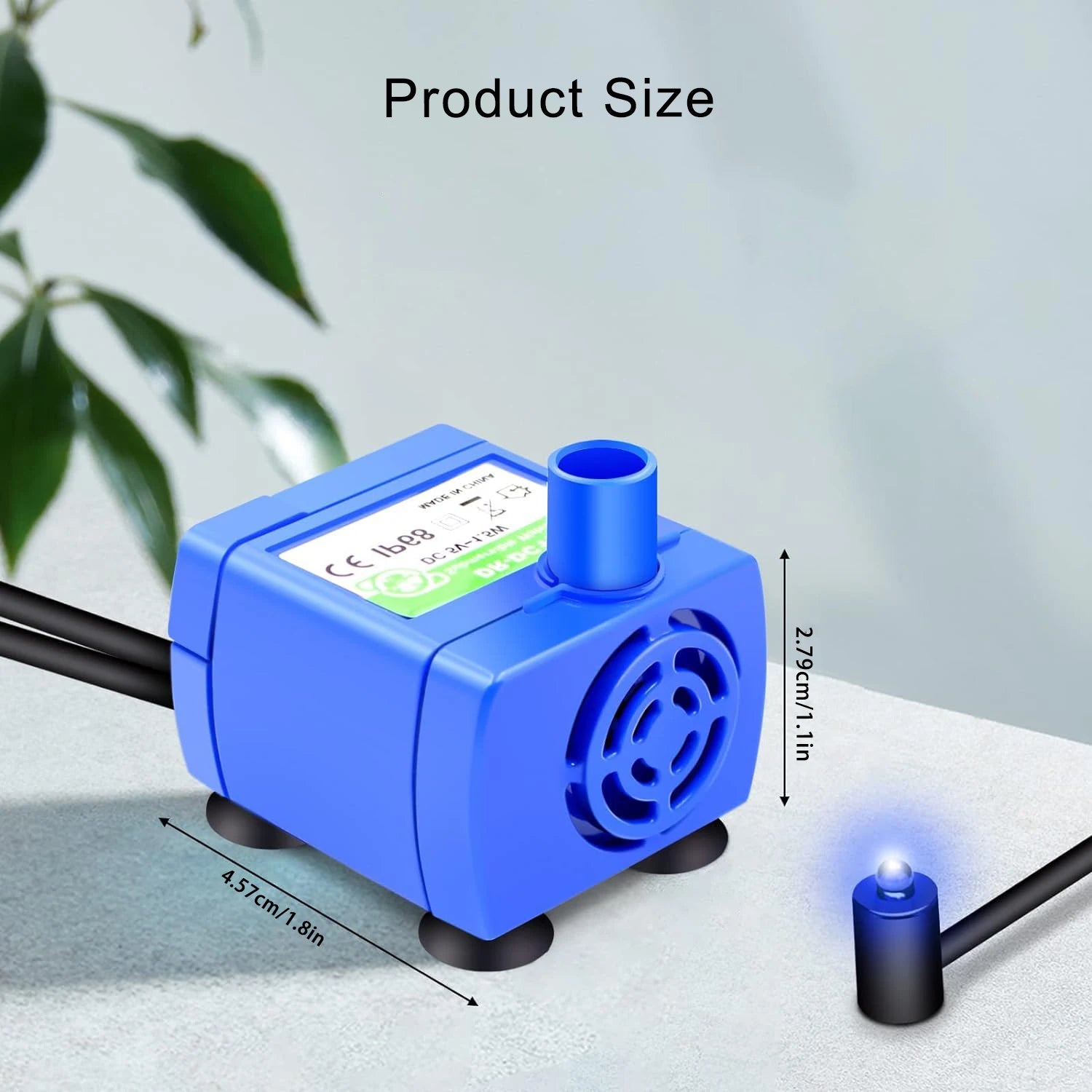 Cat Fountain Water Pump LED Light Pet Water Fountain Motor Replacement for Cat Flowers Drinking Bowl Dispenser Pet Accessories by Reinvent Yourself
