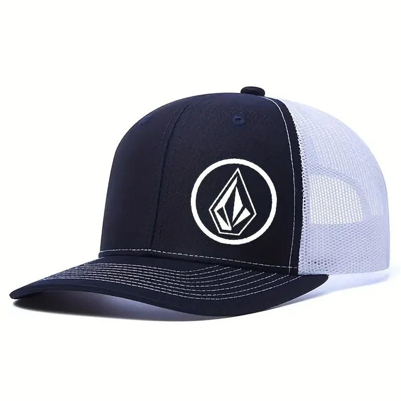 Diamond print slightly curved baseball net hat, street hip-hop fashion breathable hat, men's and women's trendy style by Reinvent Yourself