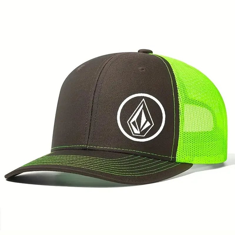 Diamond print slightly curved baseball net hat, street hip-hop fashion breathable hat, men's and women's trendy style by Reinvent Yourself