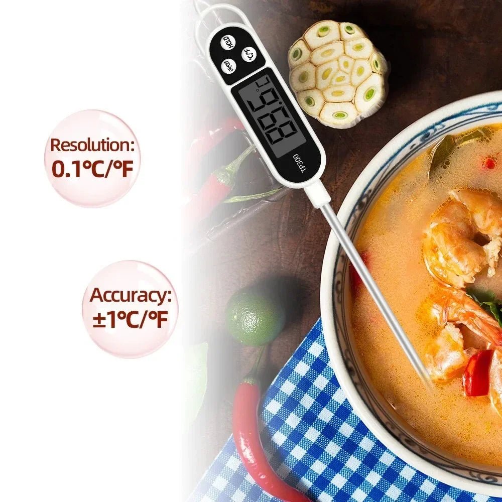 Food Thermometer TP300 Digital Kitchen Water Oil Thermometer for Meat Cooking Food Probe BBQ Electronic Oven Kitchen Tools by Reinvent Yourself