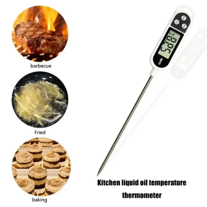 Food Thermometer TP300 Digital Kitchen Water Oil Thermometer for Meat Cooking Food Probe BBQ Electronic Oven Kitchen Tools by Reinvent Yourself