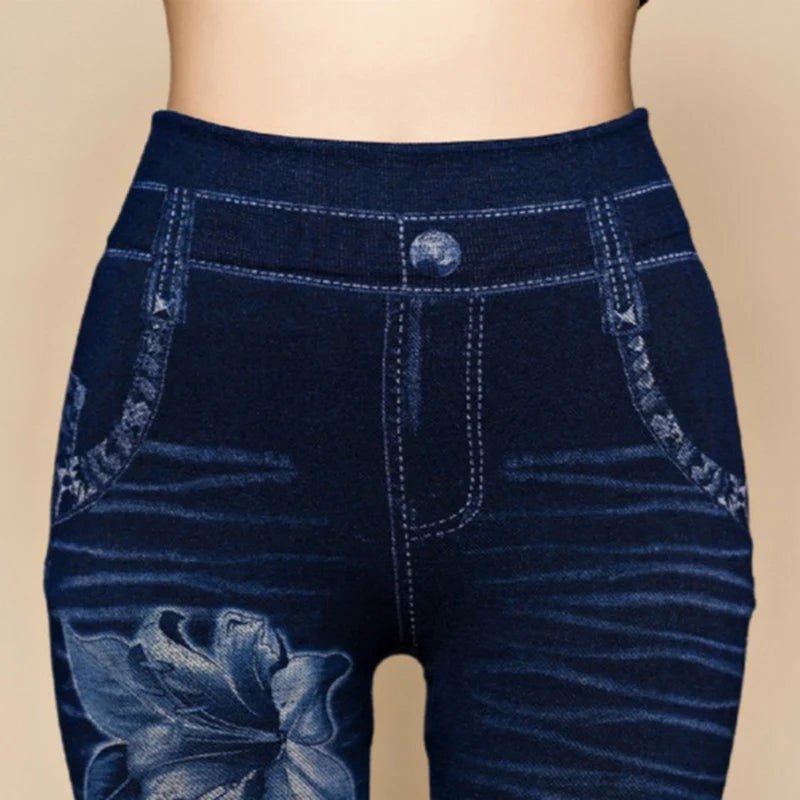 Hot Sexy Women Jean Skinny Jeggings Pants high waist leggings female print ankle-length Slim Legging Fitness by Reinvent Yourself