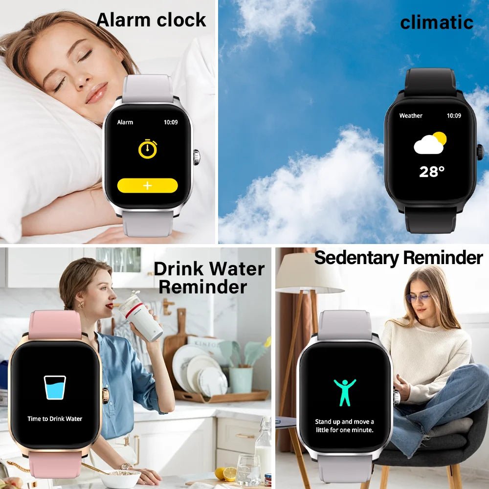 LAXASFIT H9 Smart Watch Men Women Sports Fitness Tracker 2.01 inch HD Screen Bluetooth Talking Smart Watch For Android IOS by Reinvent Yourself