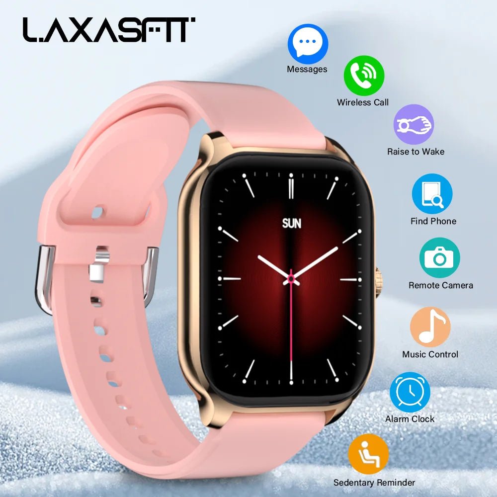 LAXASFIT H9 Smart Watch Men Women Sports Fitness Tracker 2.01 inch HD Screen Bluetooth Talking Smart Watch For Android IOS by Reinvent Yourself