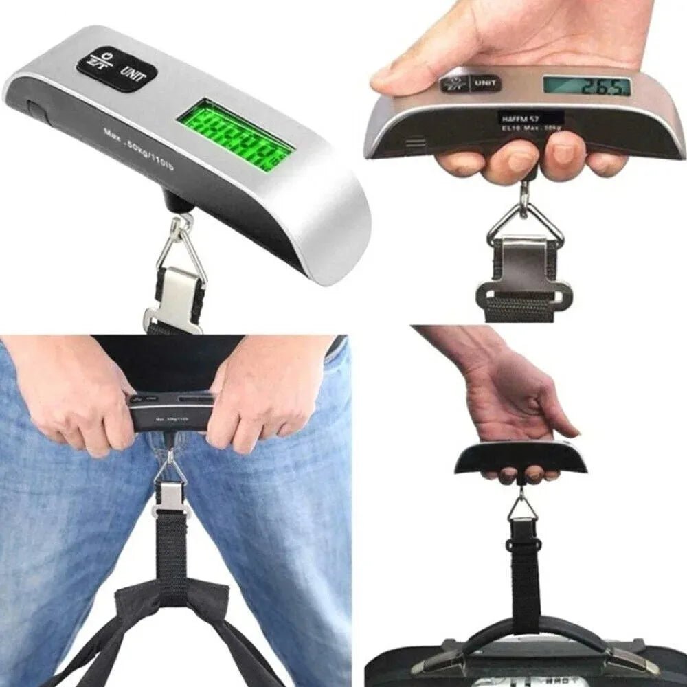 Luggage Scale 110lb 50kg Digital Handheld Portable Hanging Baggage Scale for Travel Suitcase Weight Scale by Reinvent Yourself