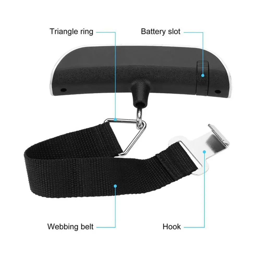 Luggage Scale 110lb 50kg Digital Handheld Portable Hanging Baggage Scale for Travel Suitcase Weight Scale by Reinvent Yourself