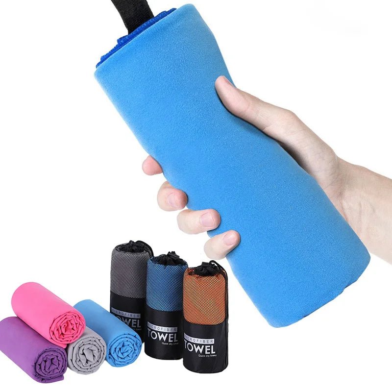 Microfiber Towel Thick Quick Dry Hair Absorbent Large Super Soft and Lightweight Ideal for Travel Sports and Fitness for Yoga by Reinvent Yourself