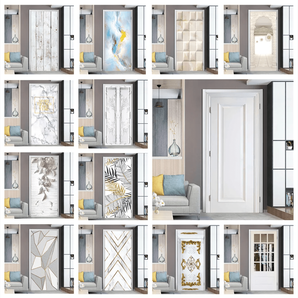 Scenery Door Stickers Wallpaper For Self-adhesive 3d Entrance Bathroom Sticker Room Decor Wall Photo Posters Vinyl On The Closet by Reinvent Yourself
