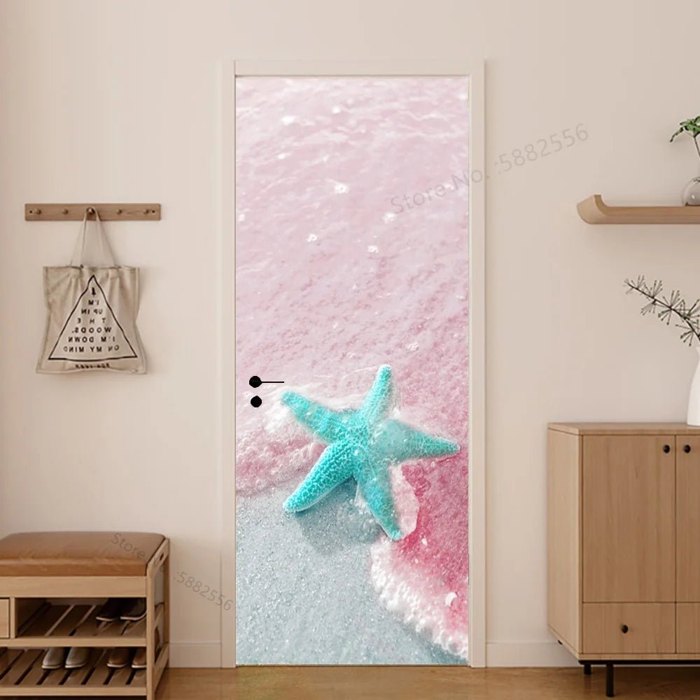 Scenery Door Stickers Wallpaper For Self-adhesive 3d Entrance Bathroom Sticker Room Decor Wall Photo Posters Vinyl On The Closet by Reinvent Yourself
