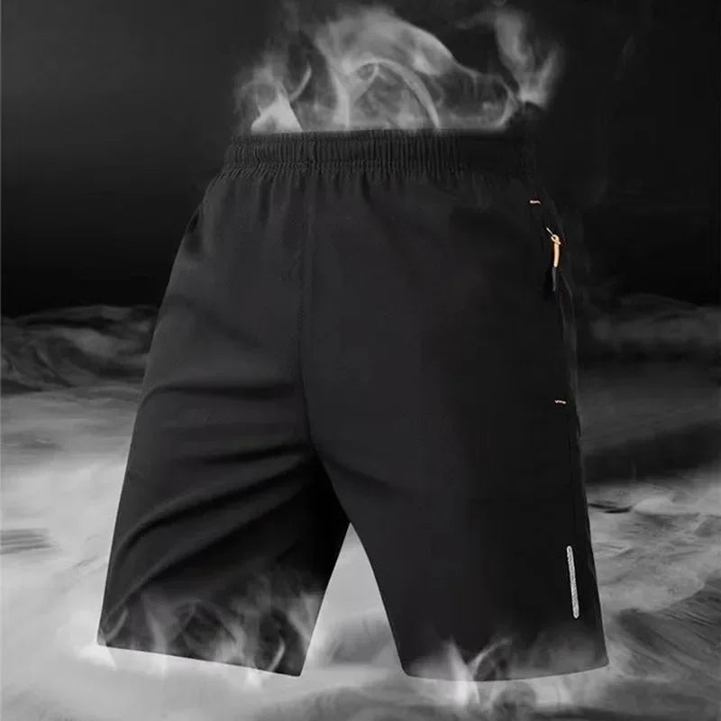 Summer Men Shorts Ice Silk Running Gym Sport Shorts Quick Dry Breathable Beach Short Pant Fitness Jogging Cool Casual by Reinvent Yourself