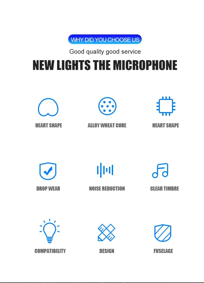 USB Microphone RGB Microfone Condensador Wire Gaming Mic for Podcast Recording Studio Streaming Laptop Desktop PC by Reinvent Yourself