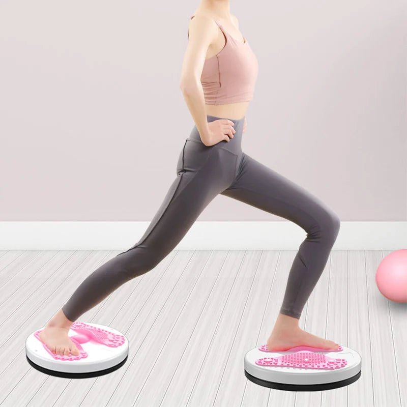Waist Twisting Disc Unisex Waist Trainer Abdominal Exercise Foot Massage Plate Workout Home Gym Body Building Fitness Equipment by Reinvent Yourself
