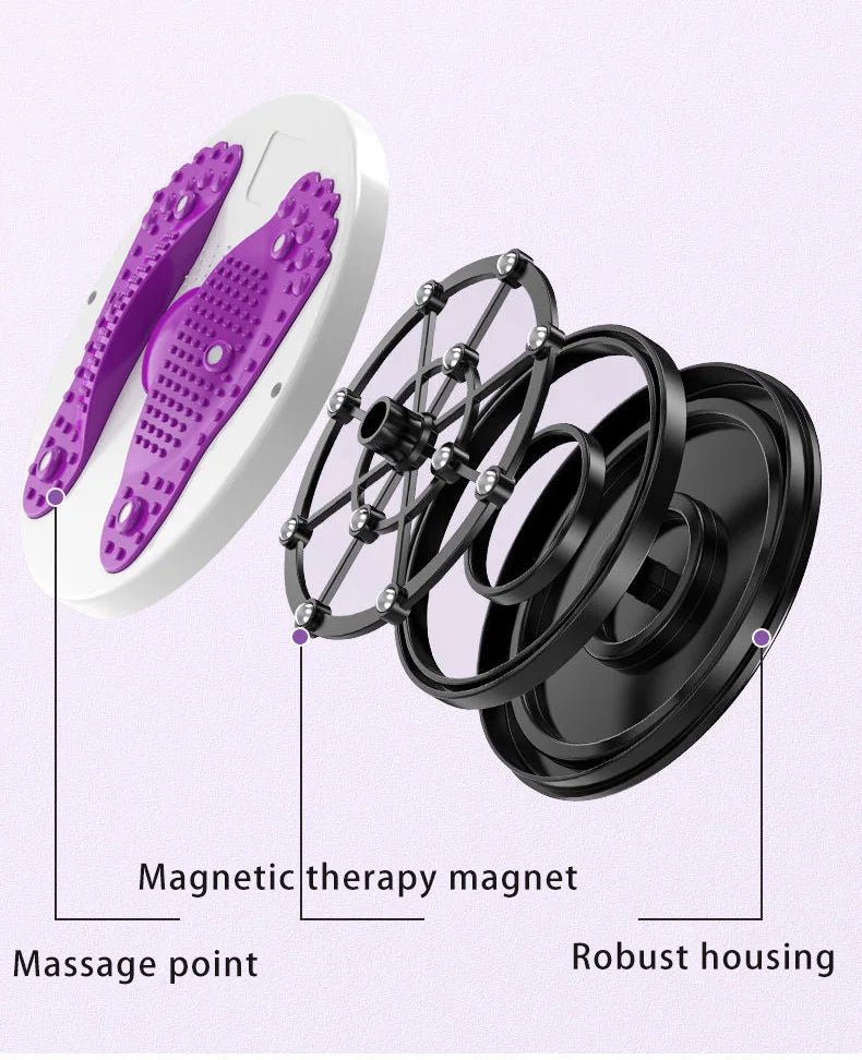 Waist Twisting Disc Unisex Waist Trainer Abdominal Exercise Foot Massage Plate Workout Home Gym Body Building Fitness Equipment by Reinvent Yourself