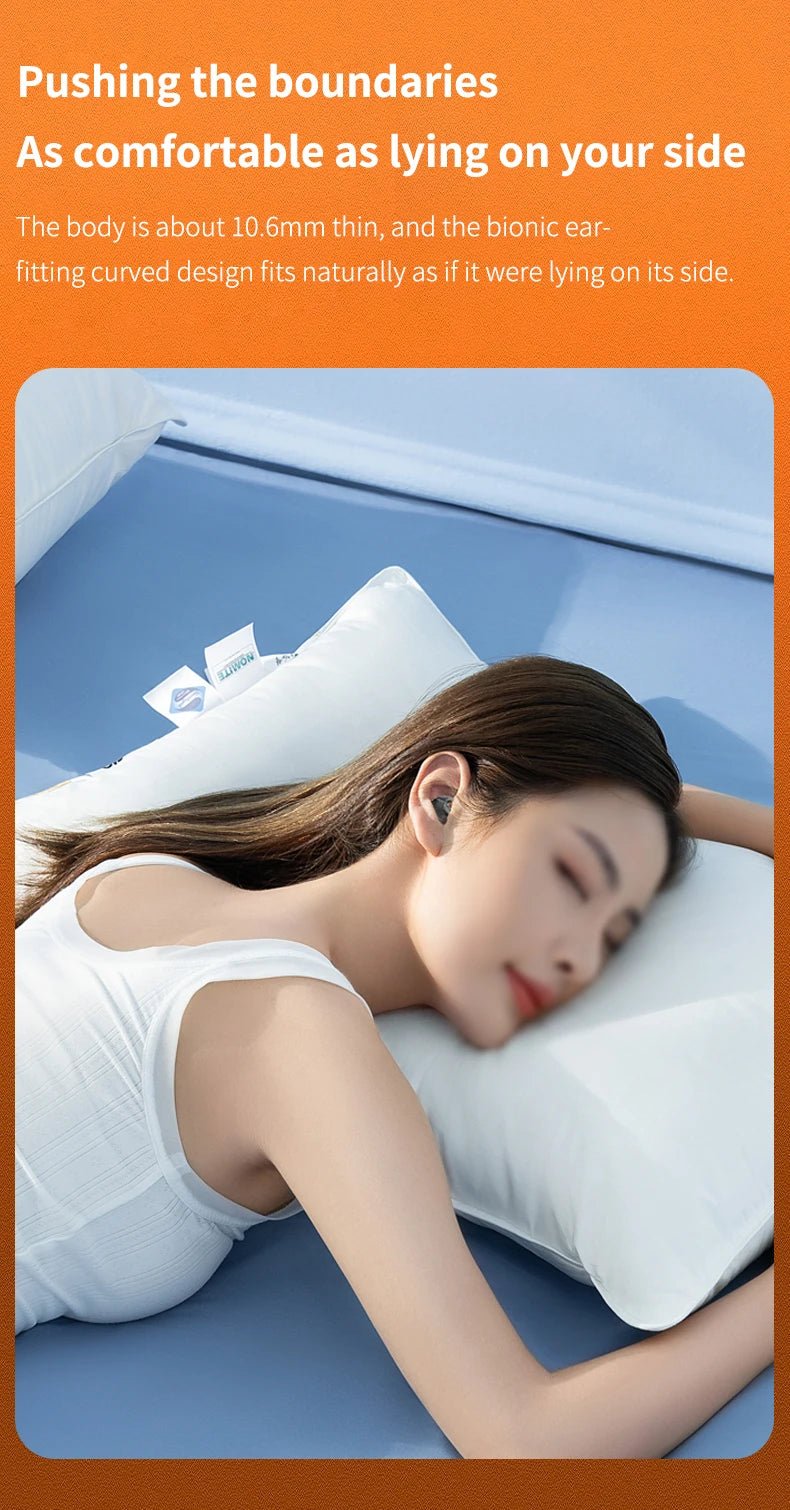 Waterproof Wireless Bluetooth 5.3 Headsets Mini headset Painless Call Noise Cancelling Thin Headphones Fit for Sleeping/Sports by Reinvent Yourself